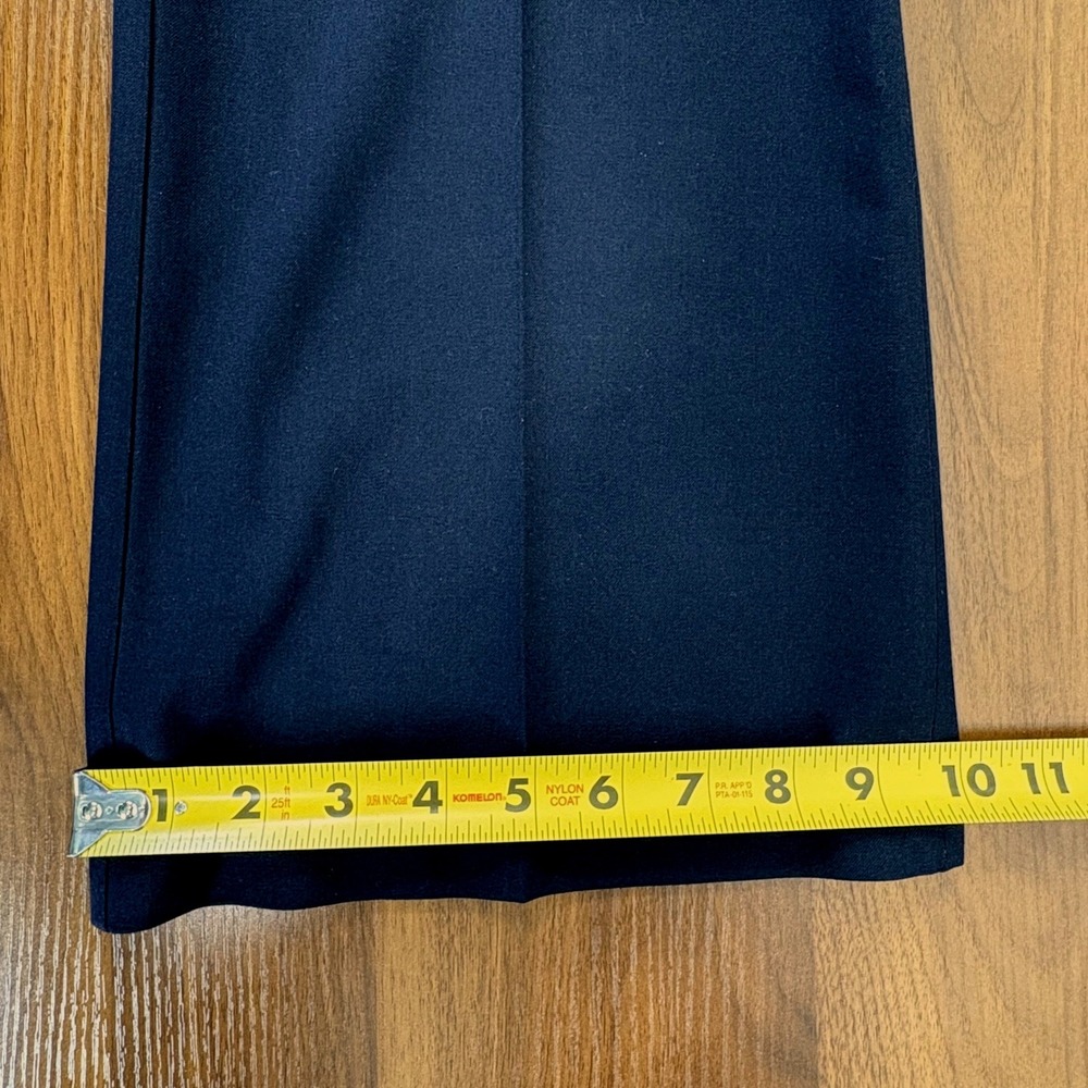 Ann Taylor LOFT Julie Trouser Women 8 Navy Blue Straight Leg Workwear Corpcore - Picture 11 of 12